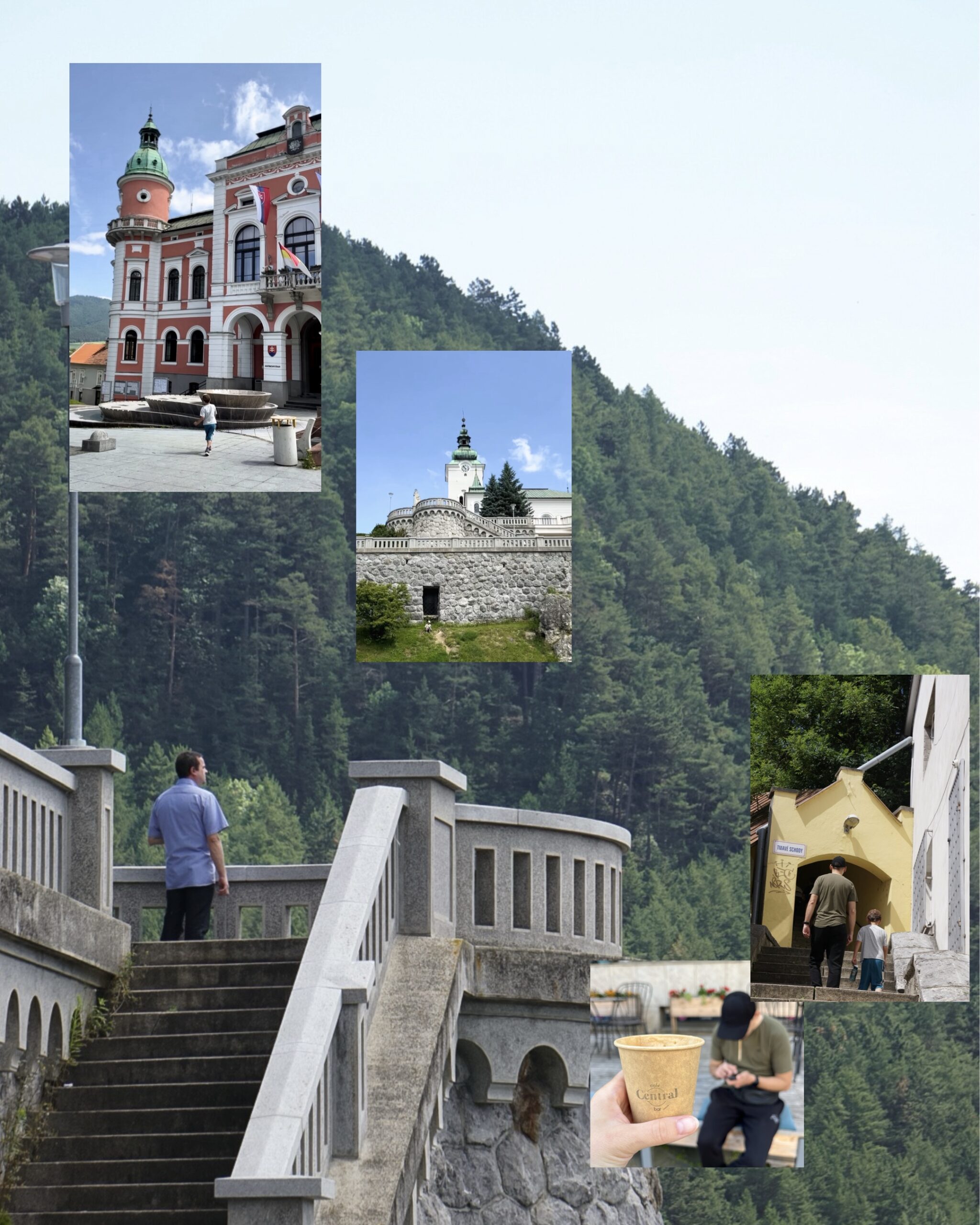 Ružomberok rynek. Central Bar Ružomberok. 