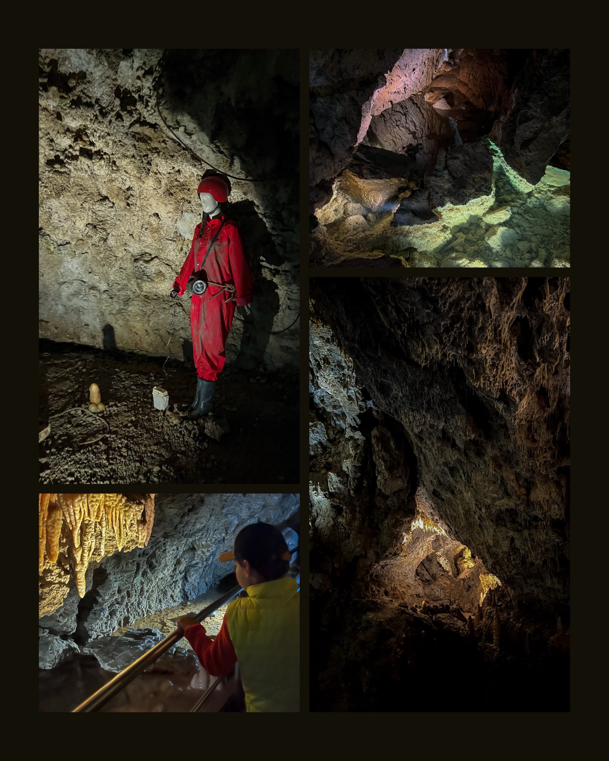 wejście do Jaskini Demianowskiej, dziecko w jaskini